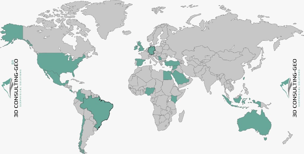 3D Consulting-GEO project locations worldwide